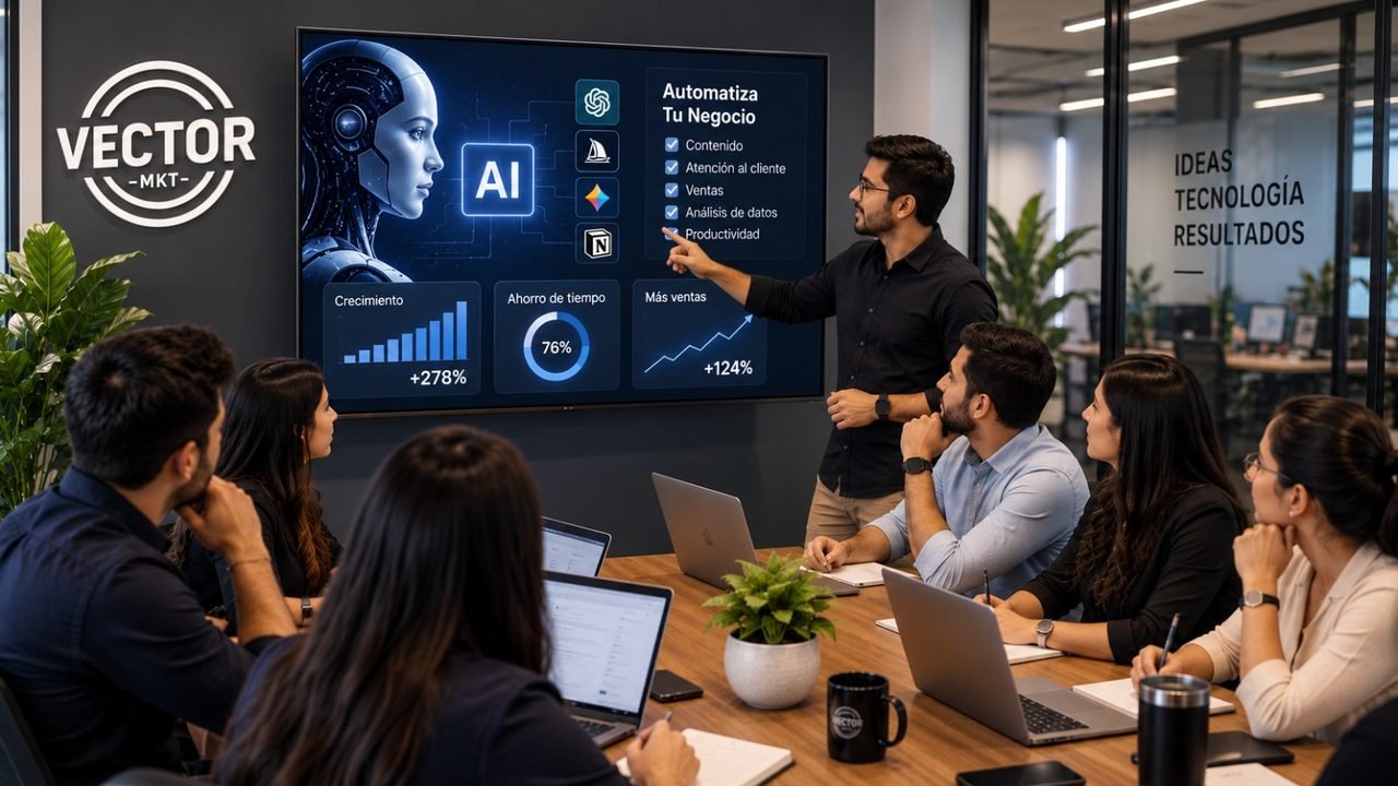Taller de inteligencia artificial para negocios con ChatGPT y Claude