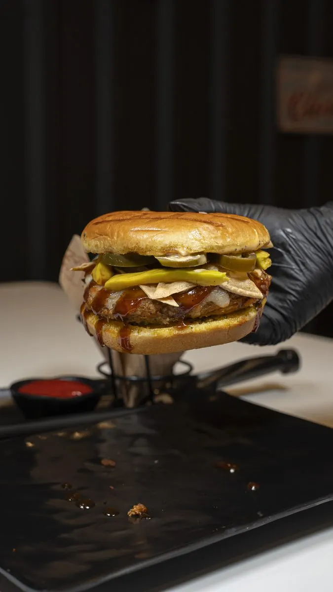 Fotografía gastronómica: Hamburguesa doble