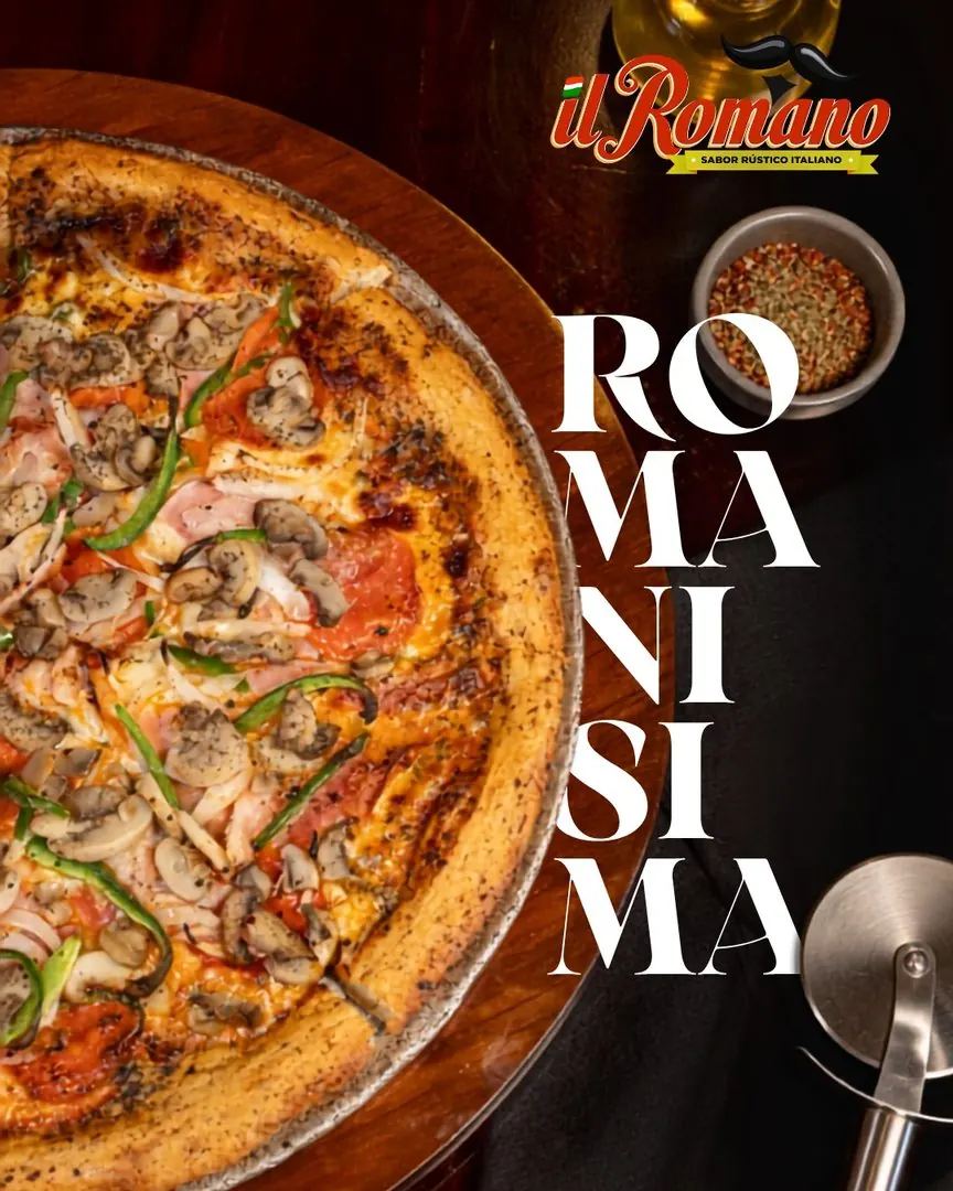 Il Romano: Arte para redes: pizza Romanísima