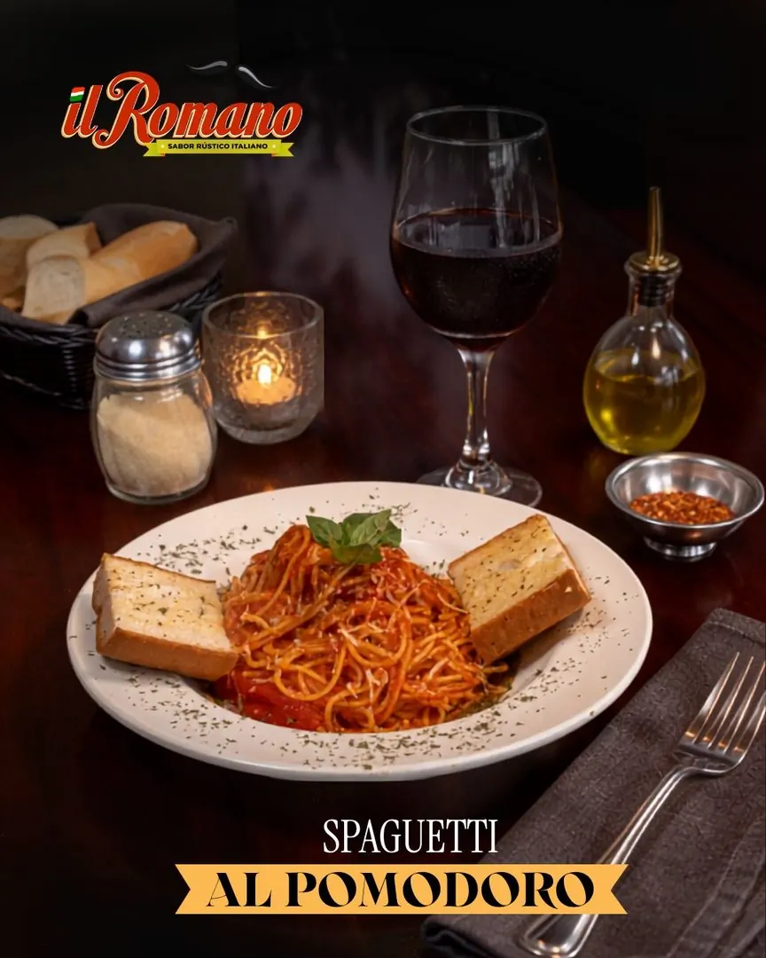 Il Romano: Arte de menú: spaguetti al pomodoro